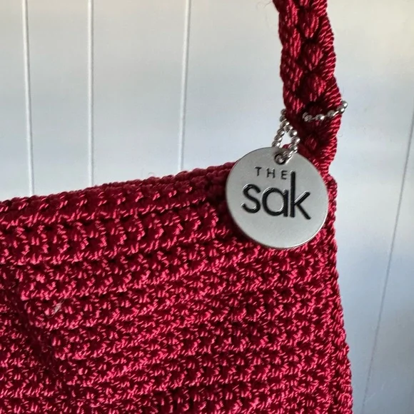 The Sak Red Crochet Shoulder Bag - Picture 5 of 6